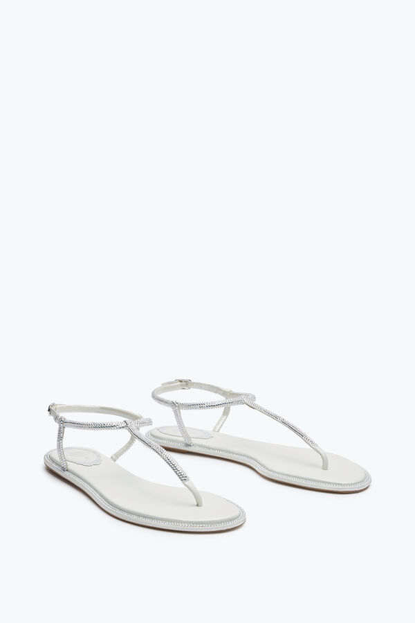 Diana Crystal Ivory Sandal 10