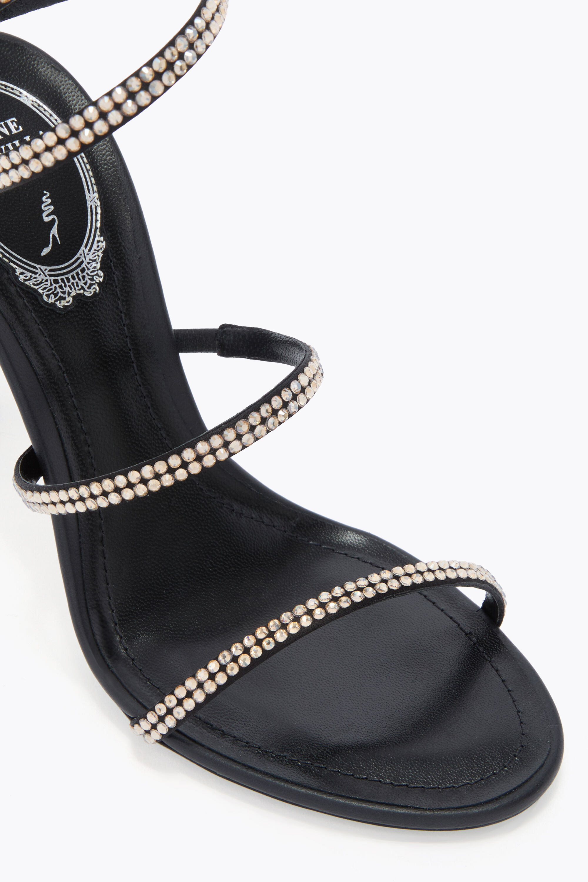 Rene Çaovilla パール装飾 ブラックミュール 36.5 Jeweled CLEO | Rene Caovilla®