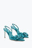 Sara Teal And Rhinestone Slingback 80