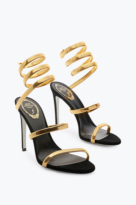 JUNIPER BLACK AND GOLD SANDAL 105 JUNIPER BLACK AND GOLD SANDAL 105
