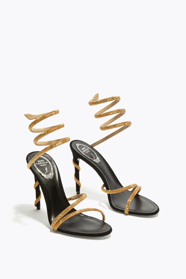 MARGOT SANDALE NOIRE ET OR 105