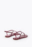 DIANA BURGUNDY SANDAL WITH CRYSTALS 10