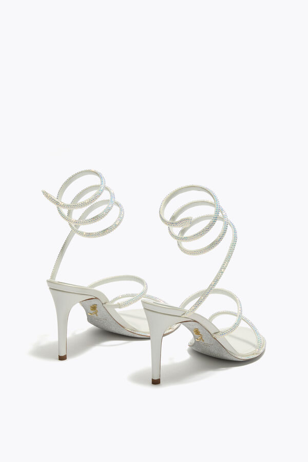 CLEO SANDALEN 80 IN WEISS