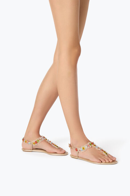 BLOOM NUDE FLAT SANDAL 10 BLOOM NUDE FLAT SANDAL 10