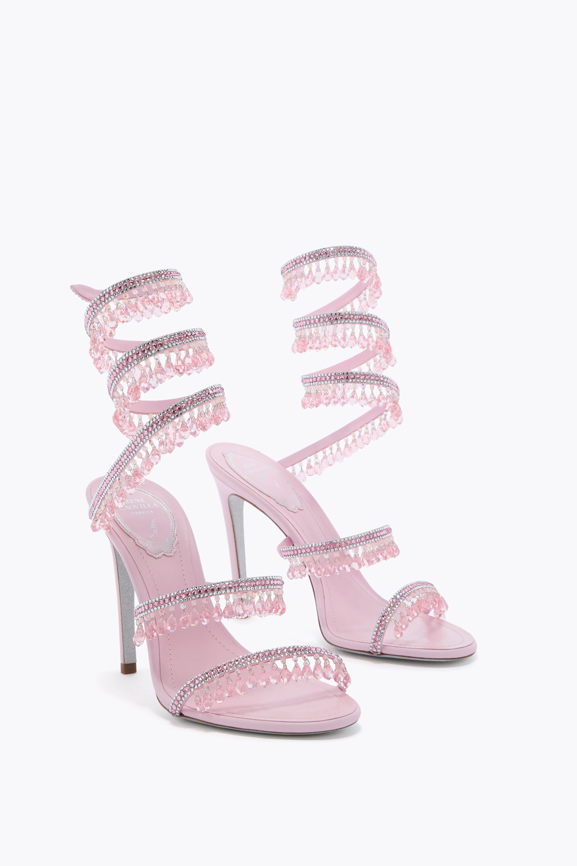 Jeweled sandals with crystals and gems | Rene Caovilla®