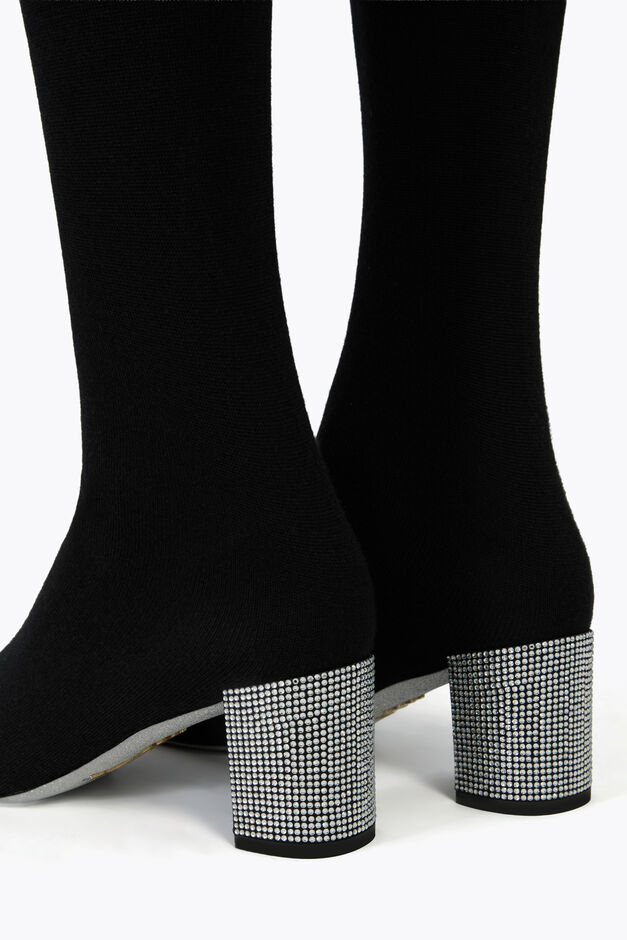 SONIA BLACK CASHMERE BOOT 60