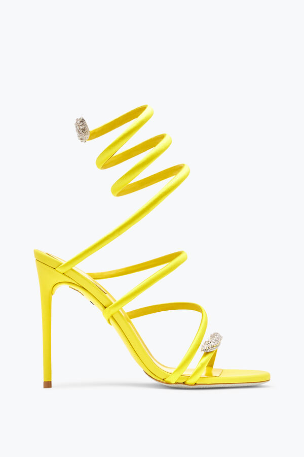 Serpente Yellow Sandal With Crystals 105