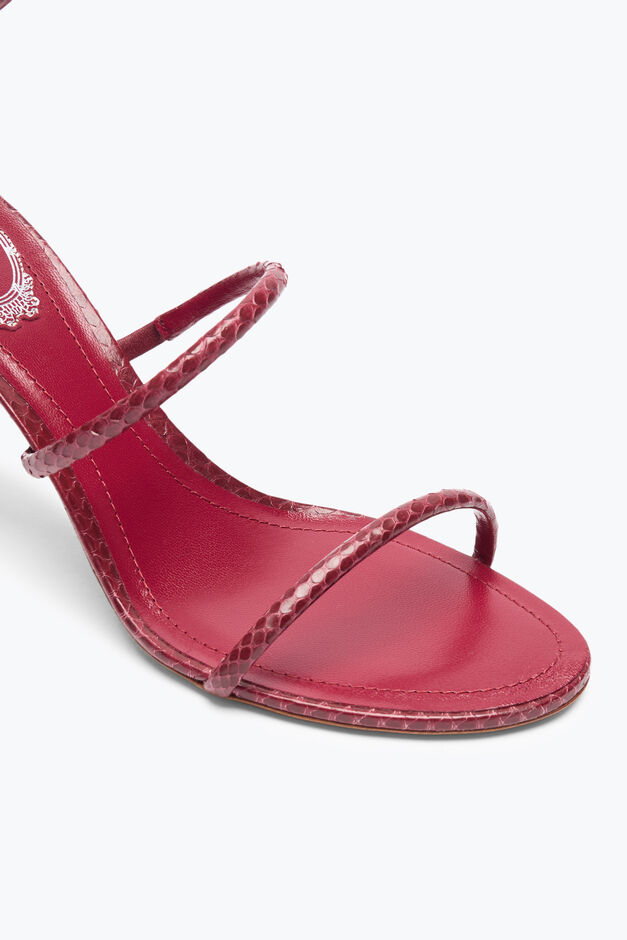 CLEO BURGUNDY AYERS LEATHER SANDAL 80