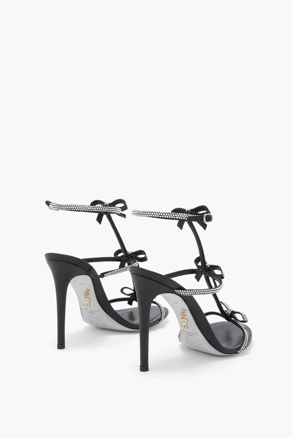 CATERINA BLACK AND SILVER SANDAL 105