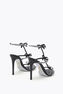 CATERINA BLACK AND SILVER SANDAL 105