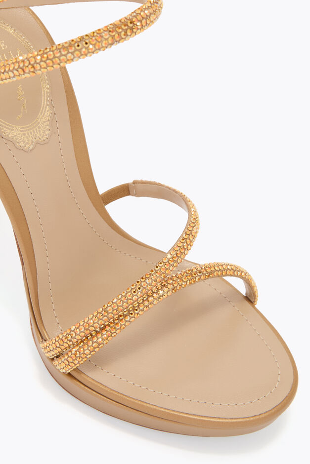 MARGOT HONEY PLATFORM SANDAL 120