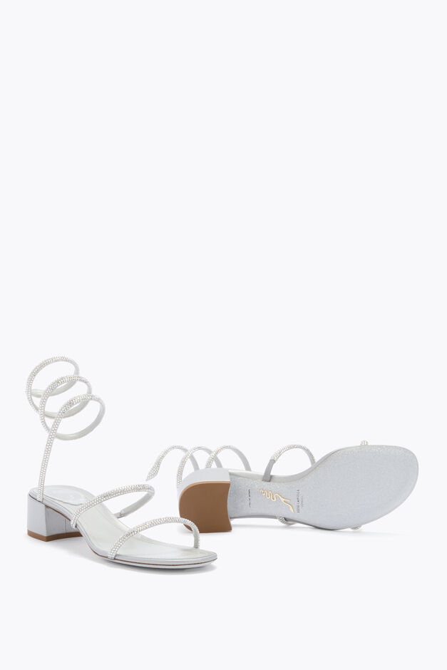 CLEO SILVER SANDAL 40