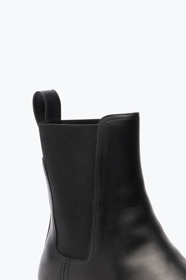 Bottine En Cuir Noir Bika Bottine En Cuir Noir Bika