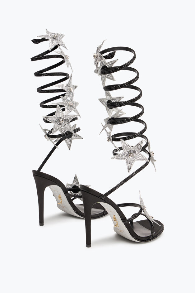 SUPER CLEO STAR BLACK & SILVER SANDAL 105 SUPER CLEO STAR BLACK & SILVER SANDAL 105