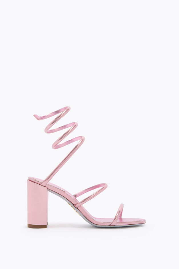 CLEO METALLIC PINK SANDAL 80