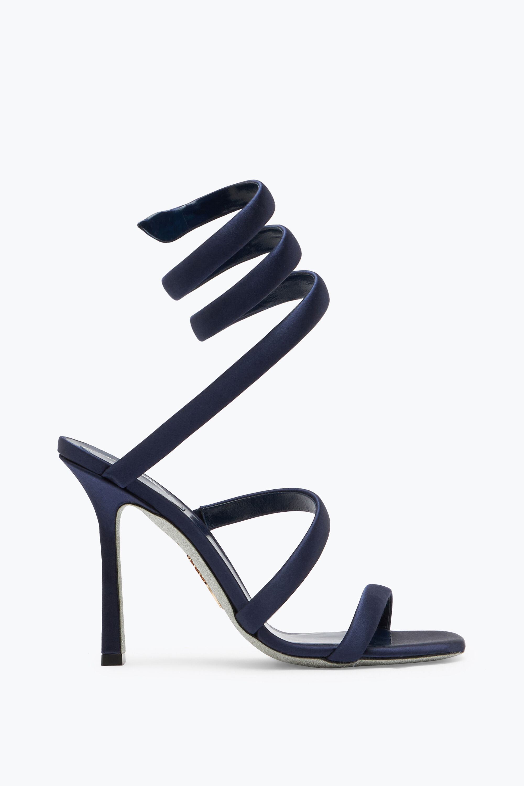 Cleopatra Midnight Blue Satin Sandal 105 Sandals in Blue for Women