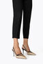 LILY BLACK AND CHAMPAGNE SLINGBACK 80