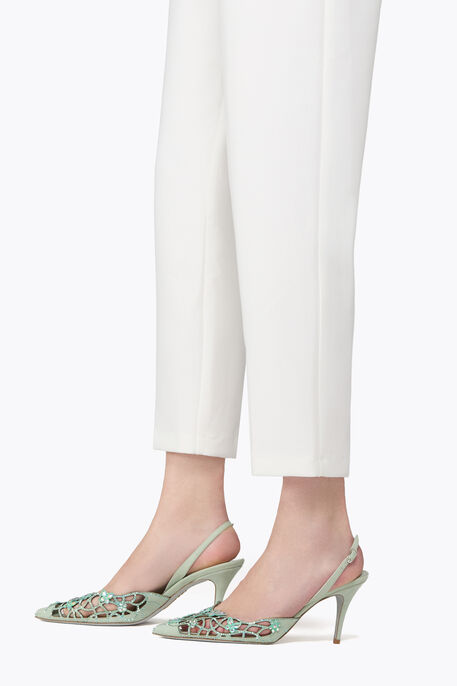 SLINGBACK EDEN VERT MENTHE 80