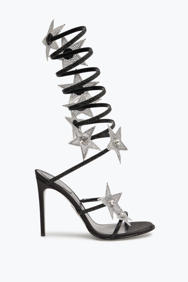 SUPER CLEO STAR BLACK & SILVER SANDAL 105 SUPER CLEO STAR BLACK & SILVER SANDAL 105