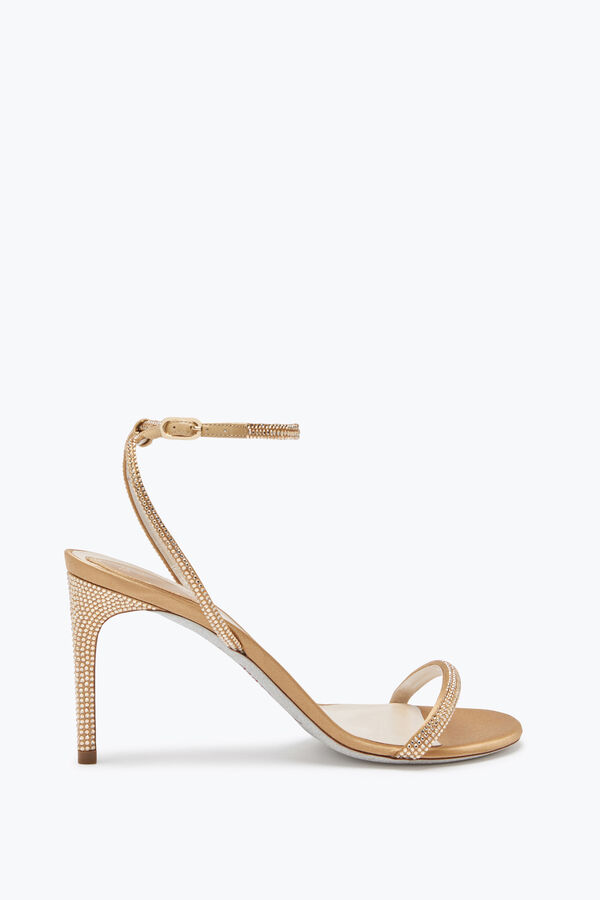 Sandalia Ellabrita Beige Con Cristales 80