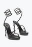 Margot Crystal Black Platform Sandal 120