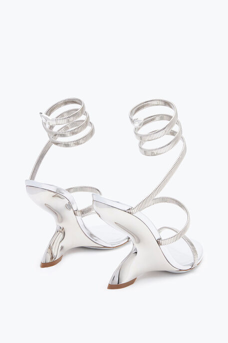 Symphony Mirrored Silver Sandal 105 Symphony Mirrored Silver Sandal 105