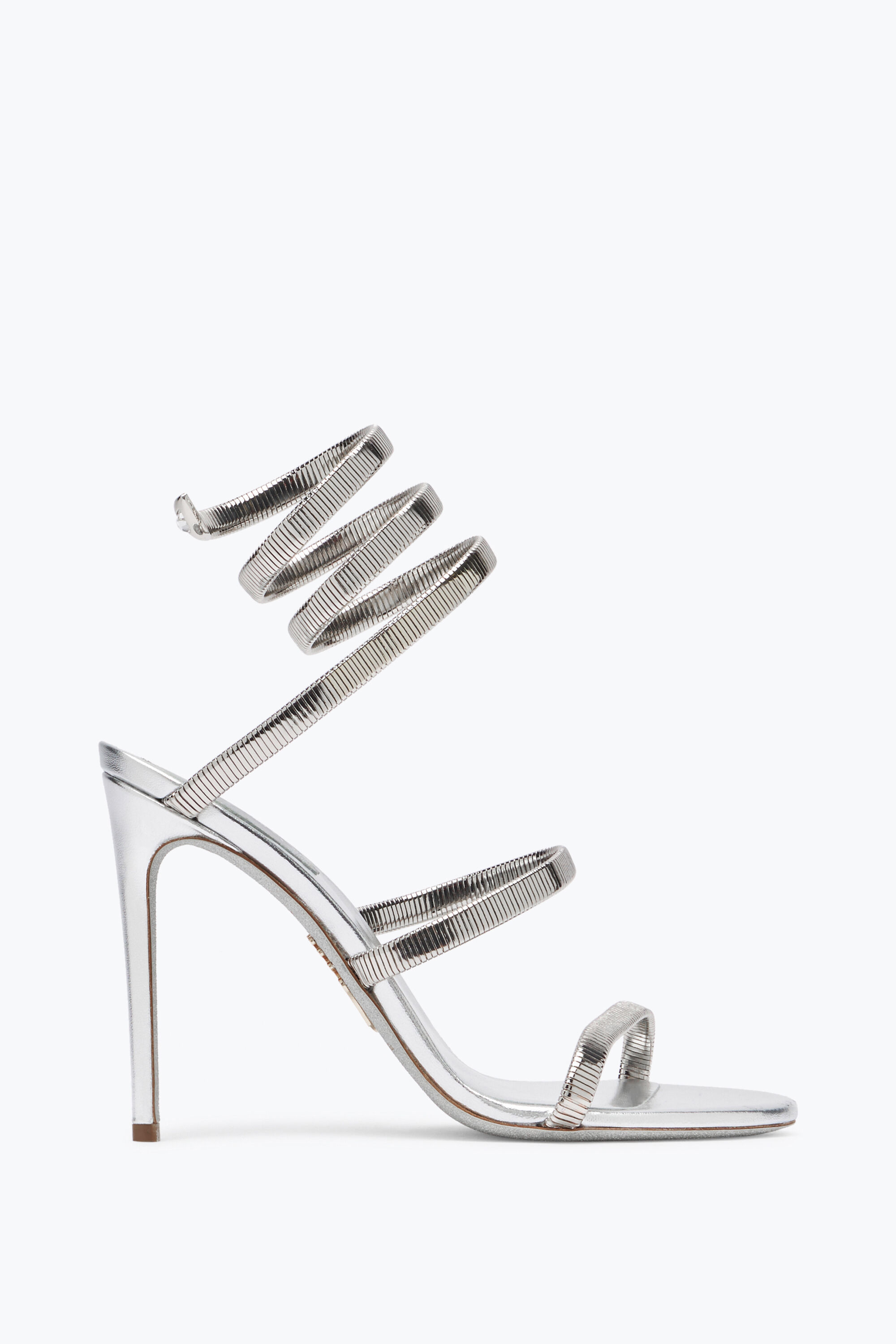 Jeweled Margot Silver Sandal With Butterflies And Crystals