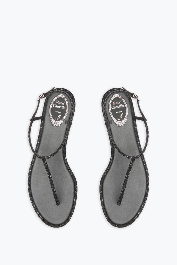 Diana Black Flat Sandal 10