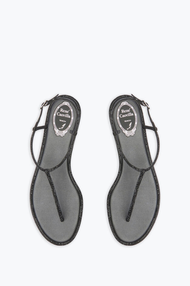 Diana Black Flat Sandal 10 Diana Black Flat Sandal 10