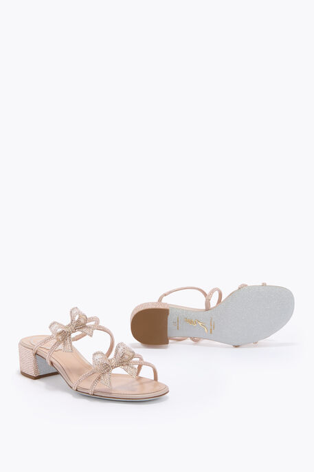 RIBBON NUDE MULE 40