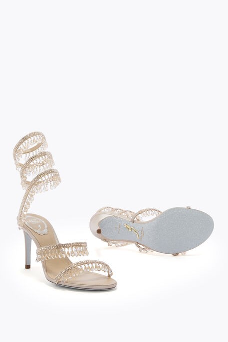 CHANDELIER CHAMPAGNE SANDAL 80