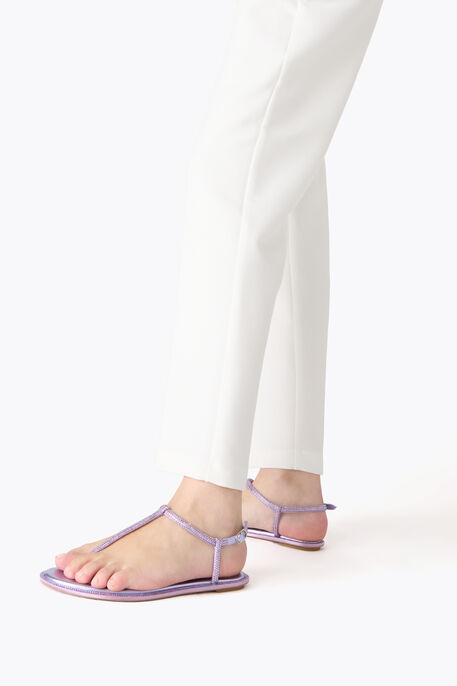 DIANA SANDALE MIT KRISTALLEN 10 IN FLIEDER