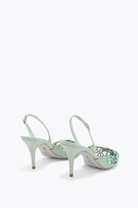 SLINGBACK EDEN VERT MENTHE 80