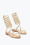 Supercleo Crystal Gold Sandal 10