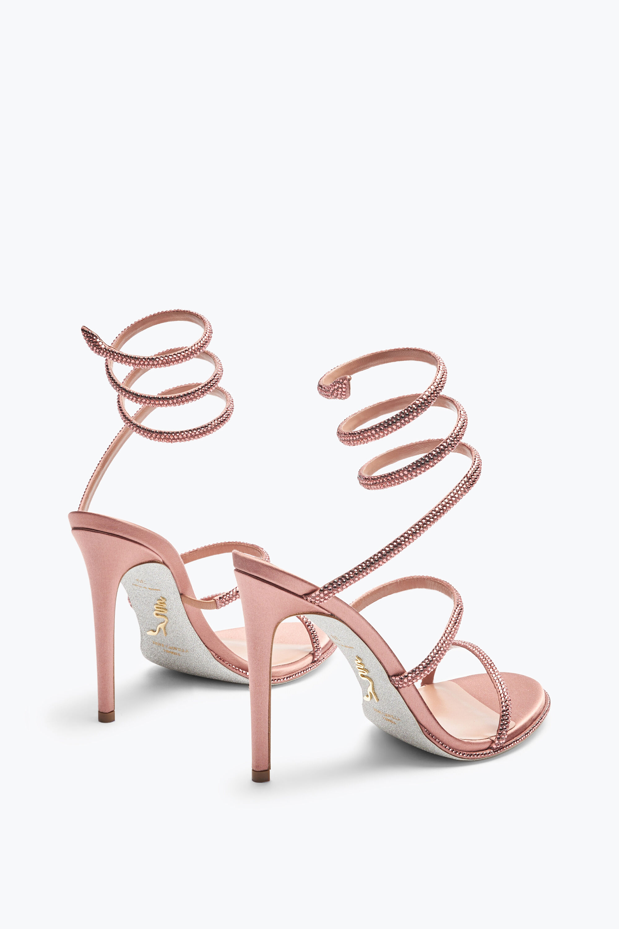Jeweled Cleo Rose Gold Sandal 105 | Rene Caovilla®