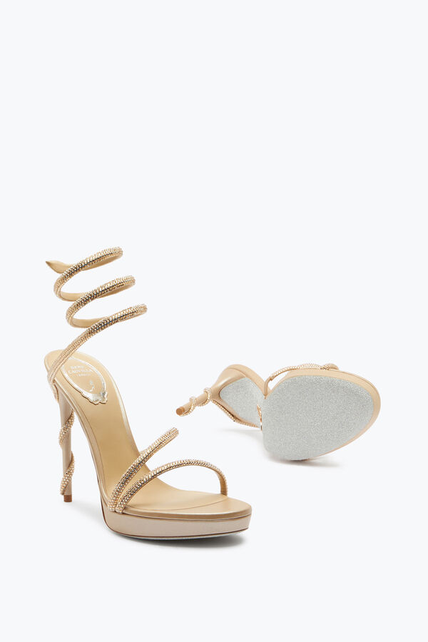 Margot Champagne Platform Sandal 120