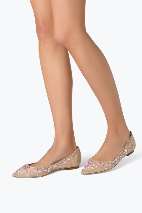 Cinderella 香槟色芭蕾平底鞋 10