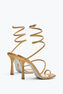 Cleopatra Gold Sandal With Crystals 105