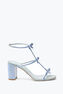 Sandale Caterina Bleu Poudre Avec Cristaux 80