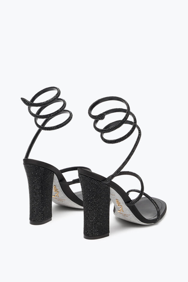 CLEO TOTAL BLACK SANDAL WITH SOUL HEEL 105 CLEO TOTAL BLACK SANDAL WITH SOUL HEEL 105