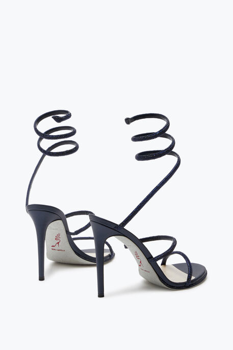 Sandalo Cleo Blu Notte Con Cristalli 105 Sandalo Cleo Blu Notte Con Cristalli 105