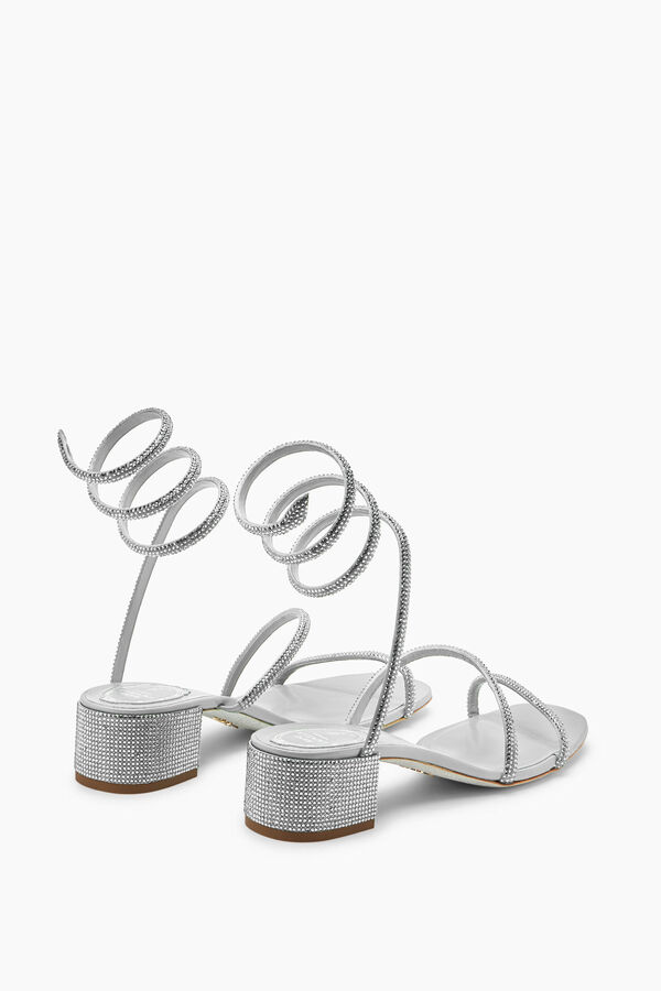 Sandalo Cleo Grigio Con Cristalli 35