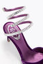 CLEO SPARK SANDALE IN PURPURROTEM SAMT 80