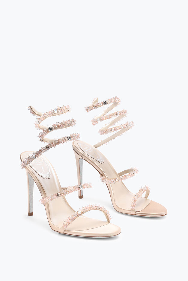 Cinderella Nude Sandal With Serpent 105 Cinderella Nude Sandal With Serpent 105