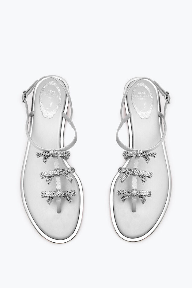 Caterina Silver Thong Sandal 10 Caterina Silver Thong Sandal 10