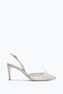 Silberfarbene Slingpumps Cinderella 75