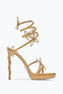 Margot Gold Platform Sandal With Butterflies 120