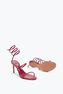 CLEO SANDALE IN BORDEAUX AUS AYERS-LEDER 80