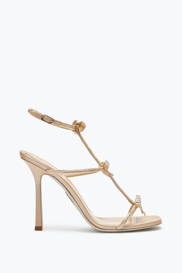 Caterina Kristall-Beige Sandale 105