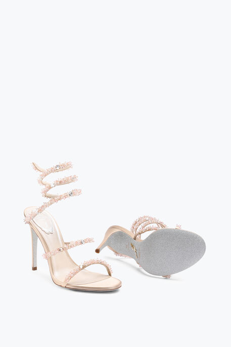 Cinderella Nude Sandal With Serpent 105 Cinderella Nude Sandal With Serpent 105